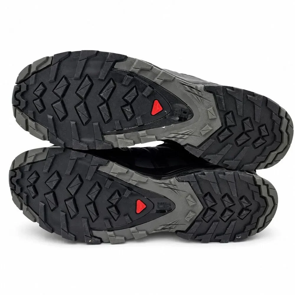Salomon XA Pro 3D V8 Wide Men's 9.5 Black Trail Running Hiking Shoes Quicklace